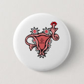 middelvinger uterus beschermroe v. wade ronde button 5,7 cm (Voorkant)