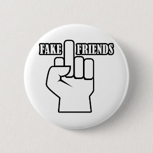 Middelvinger Valse Vrienden Ronde Button 5,7 Cm