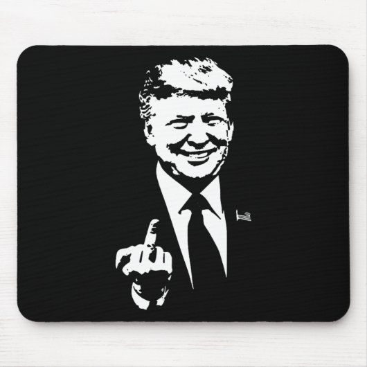 middelvinger van Trump Muismat (Voorkant)