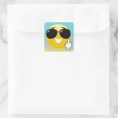 Middelvinger & Zonnebril Emoji Ombre Stickers (Tas)