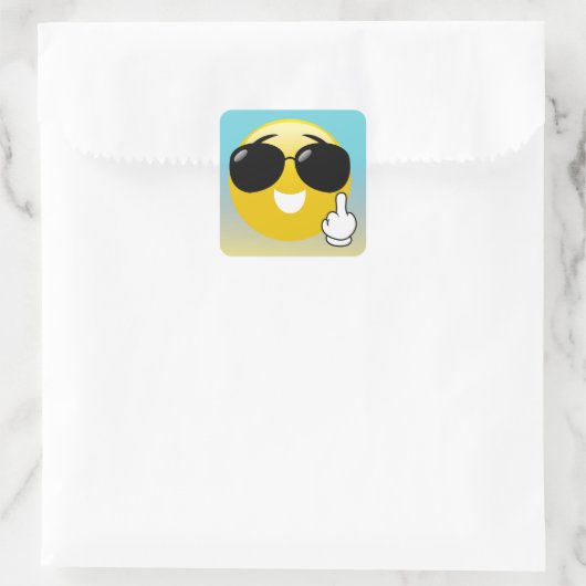 Middelvinger & Zonnebril Emoji Ombre Stickers (Tas)