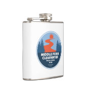 Middelvork Clearwater Wilde en Schilderachtig rivi Heupfles (Rechts)