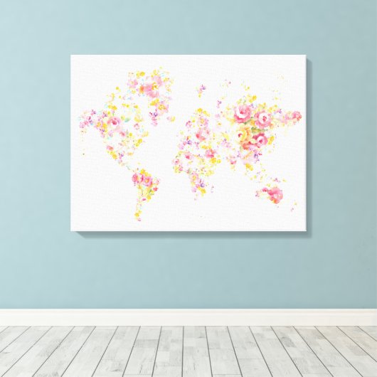 Middelzomerwereld Canvas Afdruk (Insitu (Houten vloer))