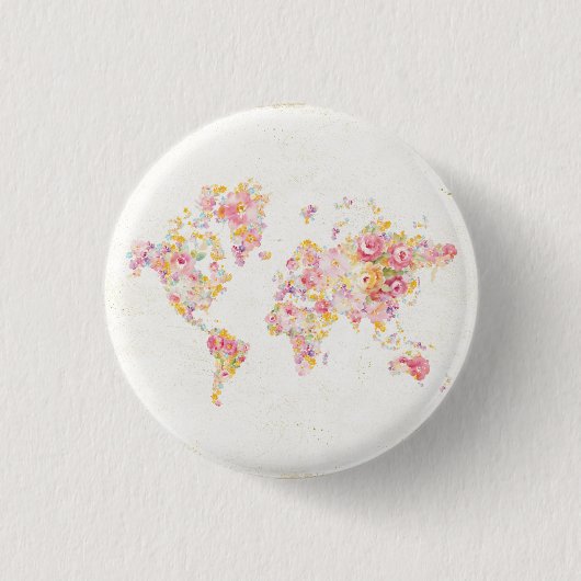 Middelzomerwereld Ronde Button 3,2 Cm (Voorkant)
