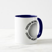 Middelzware Textuur NAVY BLAUW Combinatie 11oz Aan Mok (Voorkant rechts)