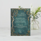 Midden-aarde Majesteit Bruiloft Behuizing Kaart (Staand voorkant)