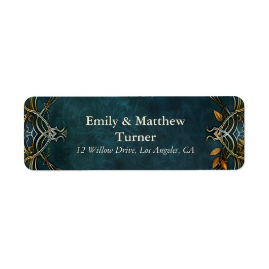 Midden-aarde Majesteit bruiloft Etiket (Voorkant)