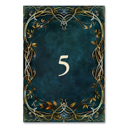 Midden-aarde Majesteit bruiloft Kaart (Achterkant)