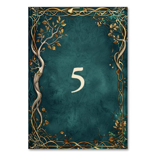 Midden-aarde Majesteit bruiloft Kaart (Achterkant)