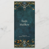 Midden-aarde Majesteit bruiloft Menu (Achterkant)