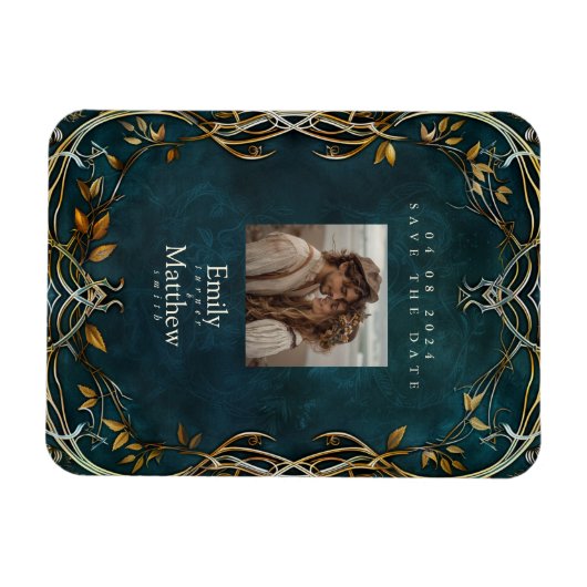 Midden-aarde Majesteit Bruiloft Save The Date Magneet (Horizontaal)