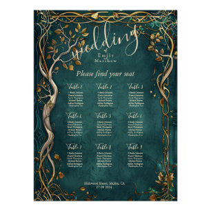 Midden-aarde Majesteit bruiloft zitgrafiek Perfect Poster