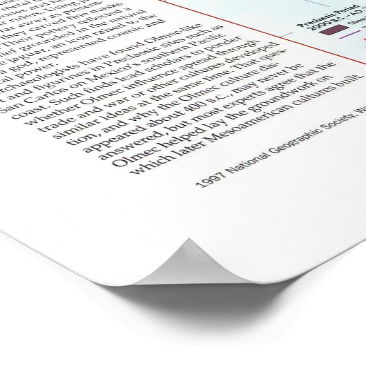 " Midden-Amerika: 1997 Ancient Mesoamerica 2/2.. Poster (Hoek)