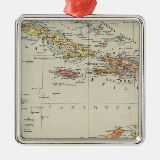 Midden-Amerika 2 Metalen Ornament (Voorkant)