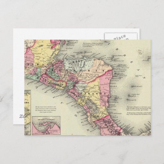 Midden-Amerika 3 Briefkaart (Voorkant / Achterkant)