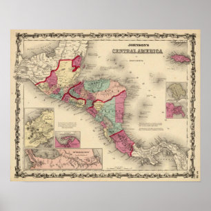 Midden-Amerika 6 Poster