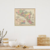 Midden-Amerika 6 Poster (Keuken)