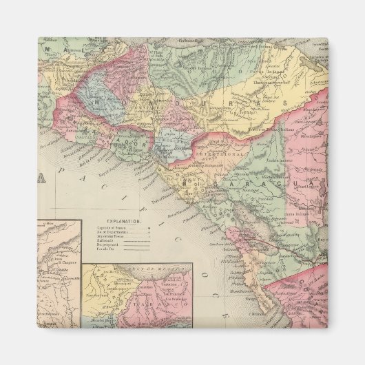 Midden-Amerika 8 Magneet (Voorkant)