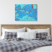 Midden-Amerika ("America Occidentalis") Canvas Afdruk (Insitu (Slaapkamer))