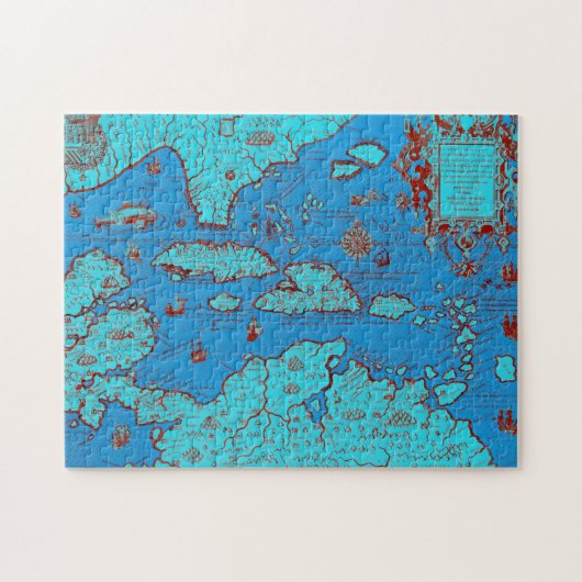 Midden-Amerika ("America Occidentalis") Legpuzzel (Horizontaal)