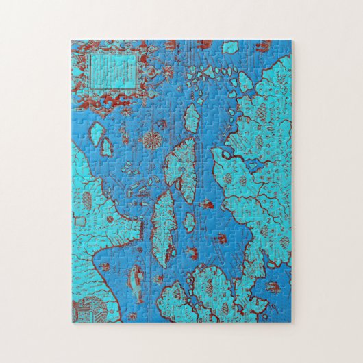 Midden-Amerika ("America Occidentalis") Legpuzzel (Verticaal)