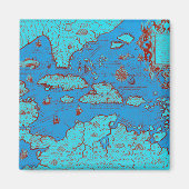 Midden-Amerika ("America Occidentalis") Magneet (Voorkant)