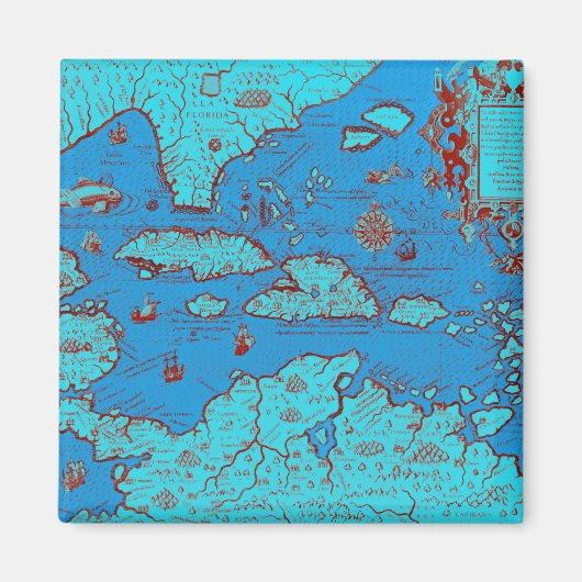 Midden-Amerika ("America Occidentalis") Magneet (Voorkant)