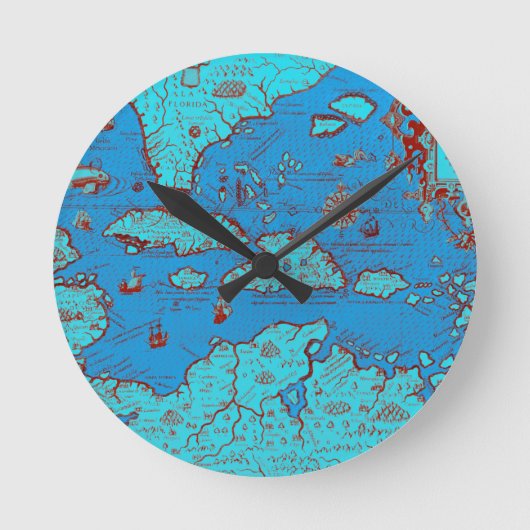 Midden-Amerika ("America Occidentalis") Ronde Klok (Voorkant)