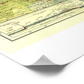 " Midden-Amerika/Caribisch gebied: 1922 - Gedetail Poster (Hoek)