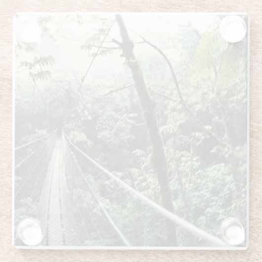 Midden-Amerika, Costa Rica, Monteverde Cloud Glazen Onderzetter (Achterkant)