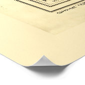 Midden-Amerika en Panama Map c. 1920 Poster (Hoek)