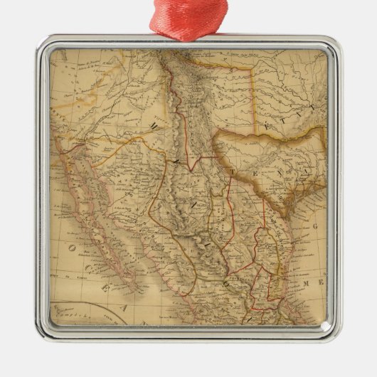 Midden-Amerika Metalen Ornament (Voorkant)