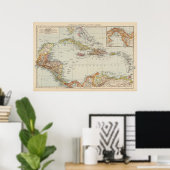 Midden-Amerika Poster (Thuiskantoor)