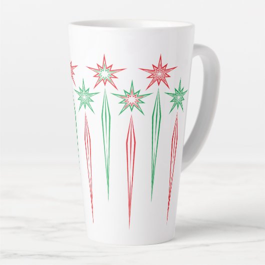 Midden-Amerikaanse pictogrammen Grote latte Mok (Rechterhoek)