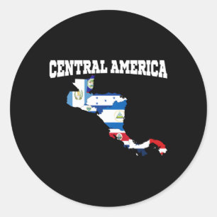Midden-Amerikaanse vlaggen Midden-Amerika Landen M Ronde Sticker