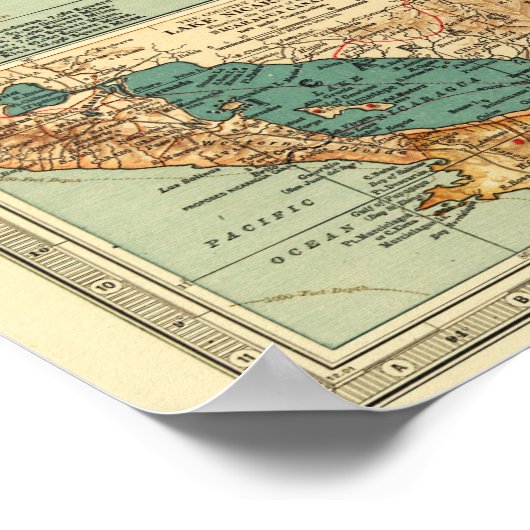 Midden-AmerikaPanoramische KaartMidden-Amerika 2 Poster (Hoek)