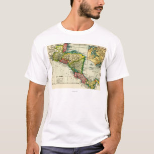 Midden-AmerikaPanoramische KaartMidden-Amerika T-shirt