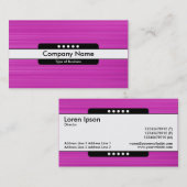 Midden Band 5 Spots - Borstelbare magenta textuur Visitekaartje (Voorkant / Achterkant)