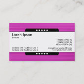 Midden Band 5 Spots - Borstelbare magenta textuur Visitekaartje (Achterkant)