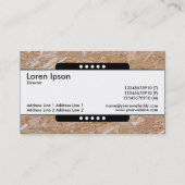 Midden band 5 spots - Chipboard Visitekaartje (Achterkant)