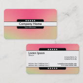 Midden Band 5 Spots - Gradiënt Y, M, B, R, Donkere Visitekaartje (Voorkant / Achterkant)