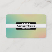 Midden Band 5 Spots - Gradiënt Y, M, B, R, Donkere Visitekaartje (Voorkant)