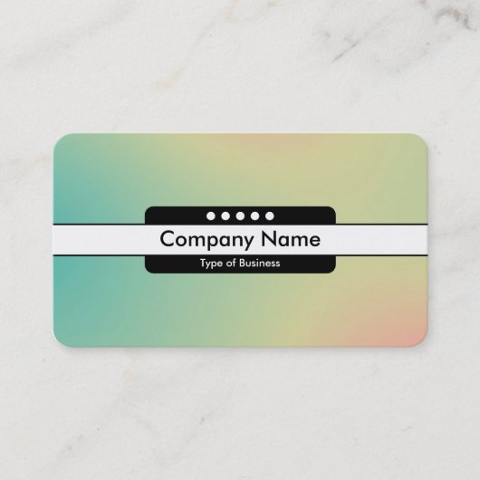 Midden Band 5 Spots - Gradiënt Y, M, B, R, Donkere Visitekaartje (Voorkant)