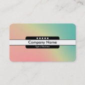 Midden Band 5 Spots - Gradiënt Y, M, B, R, Donkere Visitekaartje (Voorkant)