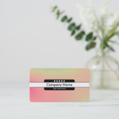 Midden Band 5 Spots - Gradiënt Y, M, B, R, Donkere Visitekaartje (Staand voorkant)