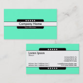 Midden band 5 Spots - Groen (66FFCC) Visitekaartje (Voorkant / Achterkant)