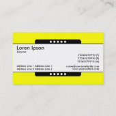 Midden band 5 spots - Heldergeel Visitekaartje (Achterkant)