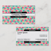 Midden band 5 Spots - Hexagon Patroon 02 Visitekaartje (Voorkant / Achterkant)