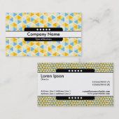 Midden band 5 Spots - Hexagon Patroon 03 Visitekaartje (Voorkant / Achterkant)