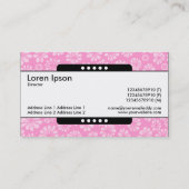 Midden band 5 Spots - Roze Floral Visitekaartje (Achterkant)